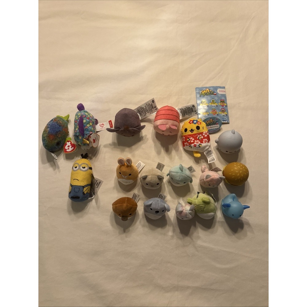 Squishmallow Squishville Ty Cats Vs Pickles And More Lot of 17 Mixed Lot